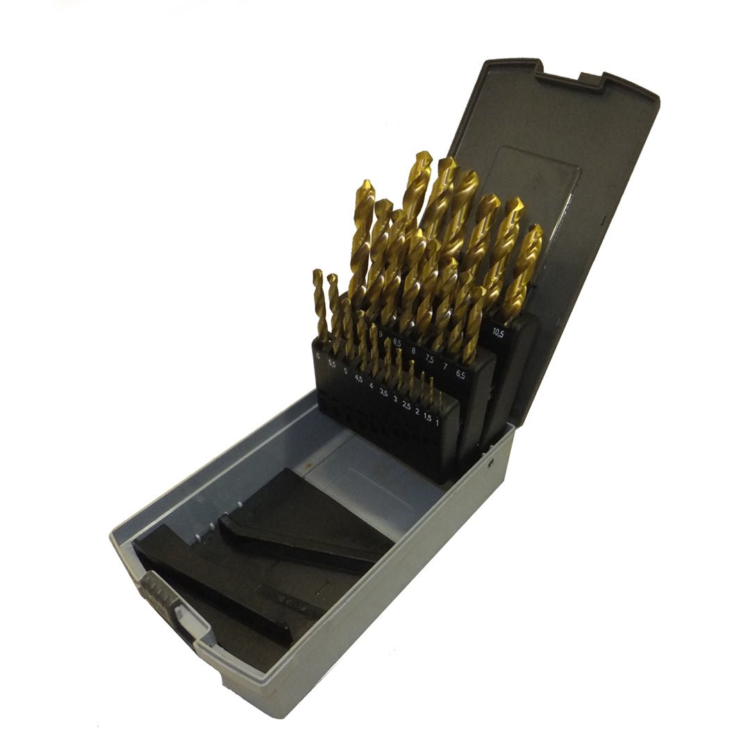 TiN Coated Drillsets - Plastic Box