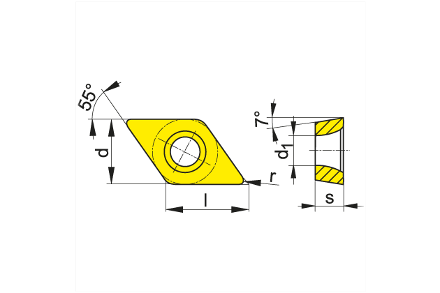 DCMT 11T308-TSF iTM125