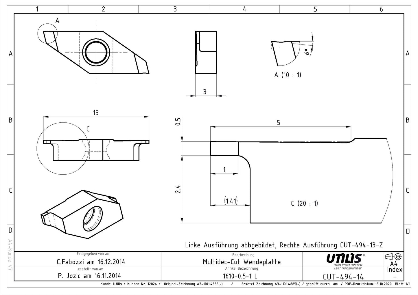 1610-0.5-1.0 L UHM20 HPX